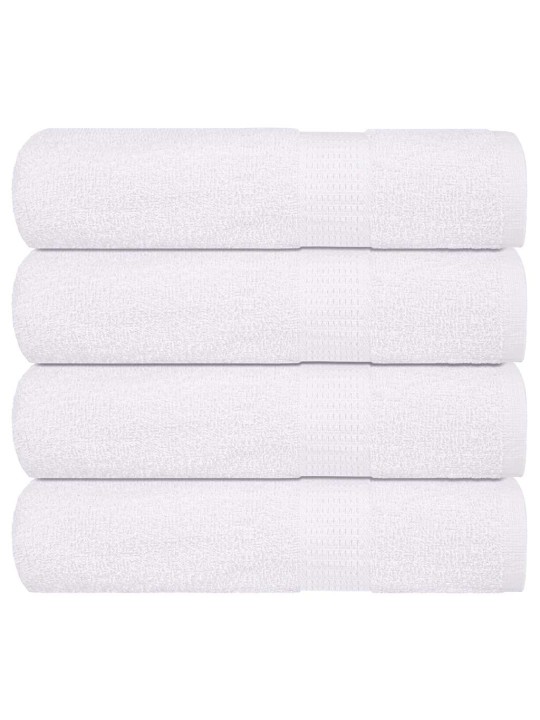 Koupelových osušek 4 ks bílé 100x150 cm 360 g/m² 100% bavlna