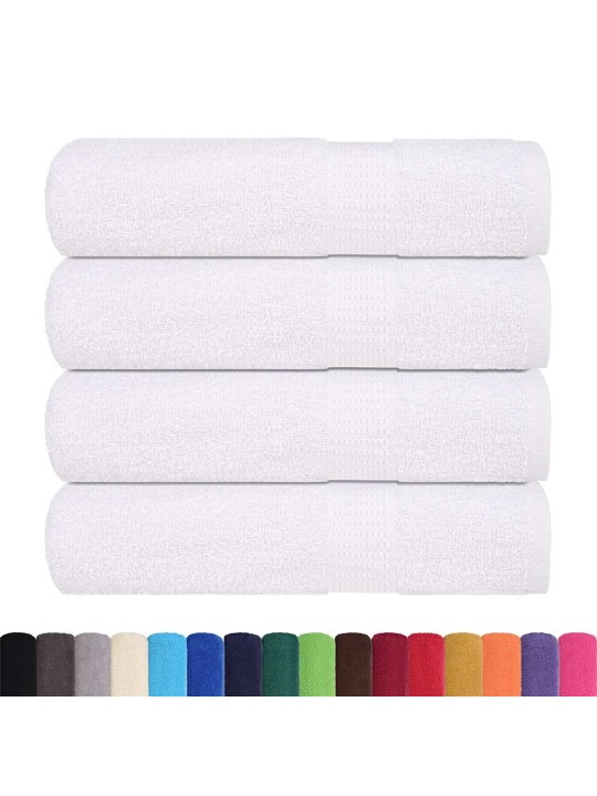 Koupelových osušek 4 ks bílé 100x150 cm 360 g/m² 100% bavlna