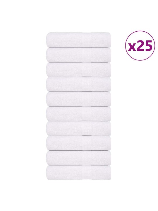 Koupelových osušek 25 ks bílé 100x150 cm 360 g/m² 100% bavlna