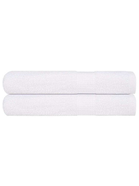 Ručníky 2 ks bílé 100x200 cm 360 g/m² 100% bavlna