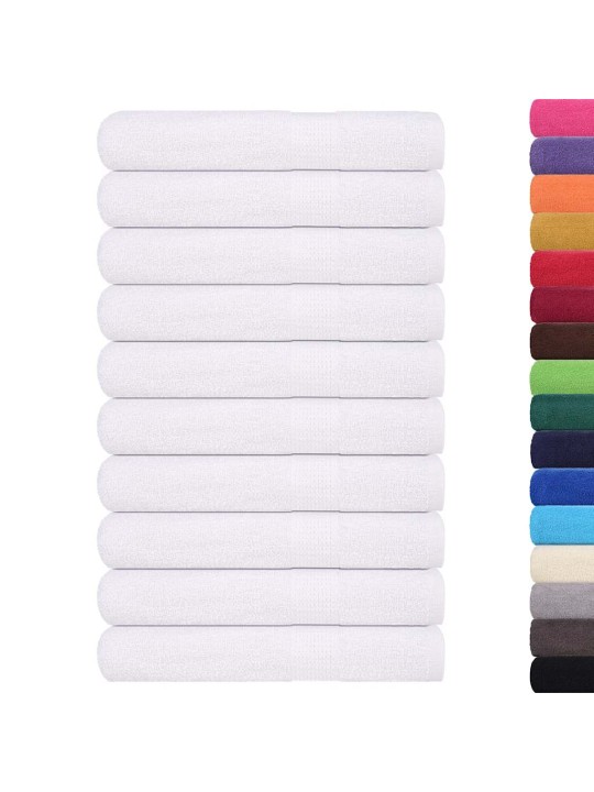 Ručníky 25 ks bílé 100x200 cm 360 g/m² 100% bavlna