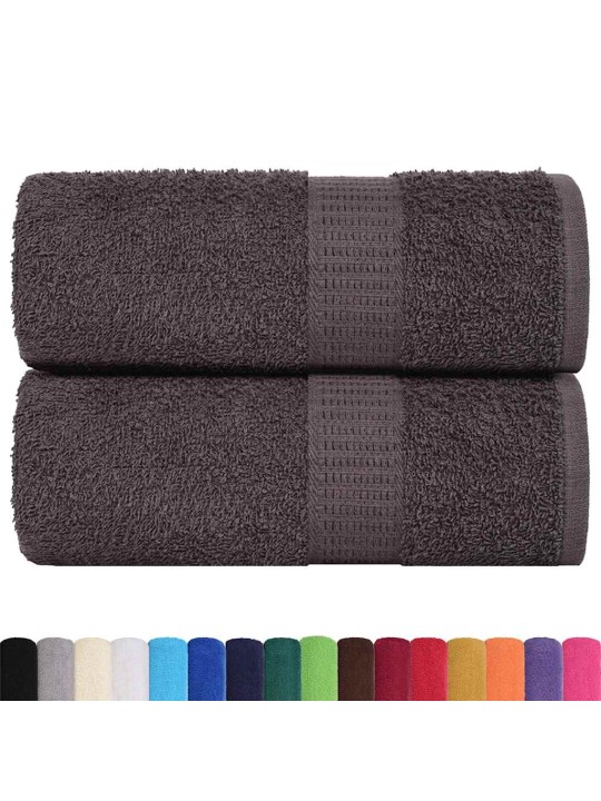 Žínky 2 ks antracitová 15x21 cm 360 g/m² 100% bavlna