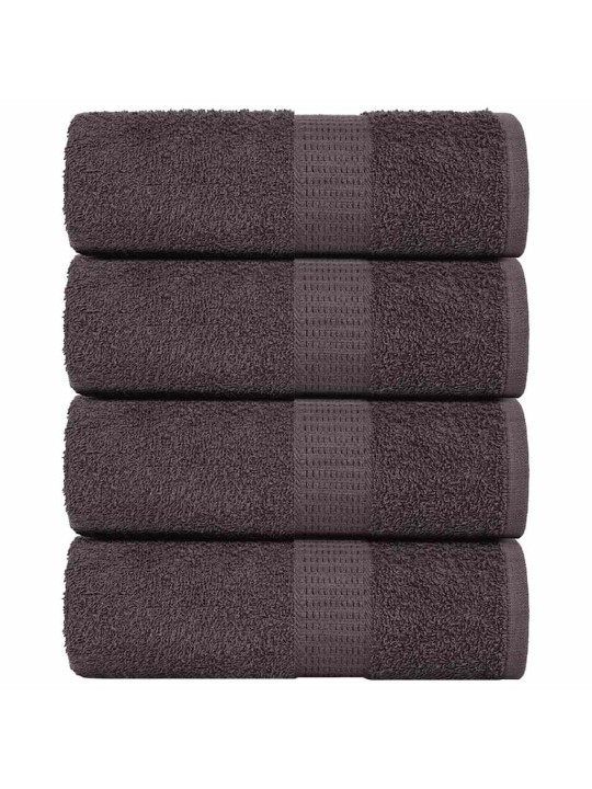 Žínky 4 ks antracitová 15x21 cm 360 g/m² 100% bavlna