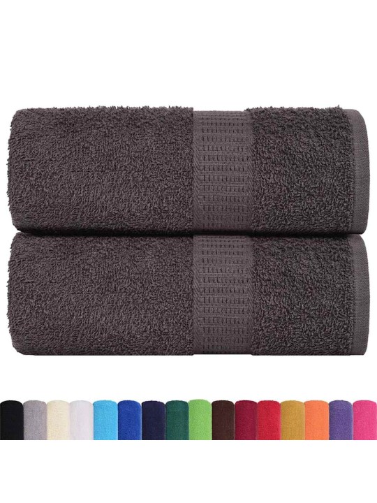 Ručníky na ruce 2ks antracitová 30x30cm 360 g/m² 100% bavlna