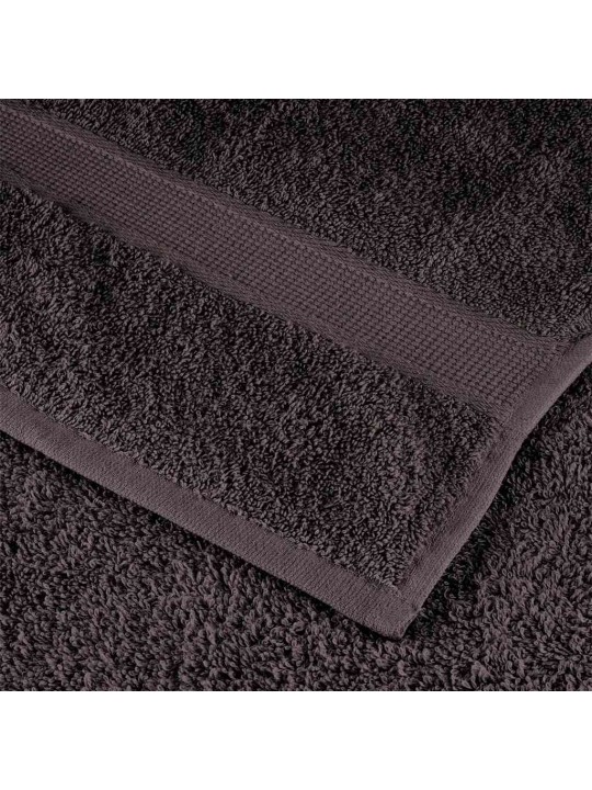 Ručníky na ruce 10 ks antracitová 30x30 cm 360 g/m² 100% bavlna