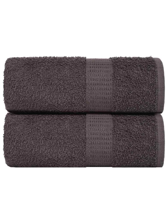 Ručníky pro hosty 2 ks antracitová 30x50cm 360 g/m² 100% bavlna