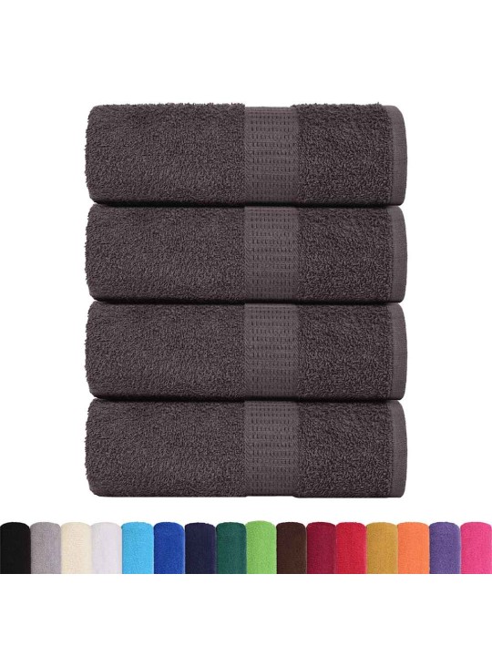 Ručníky pro hosty 4 ks antracitová 30x50cm 360 g/m² 100% bavlna