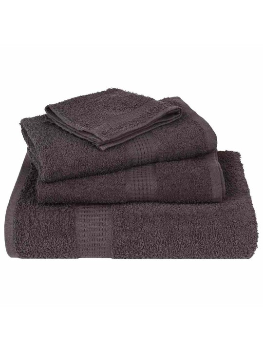 Ručníky na ruce 2 ks antracitová 50x100 cm 360 g/m² 100% bavlna