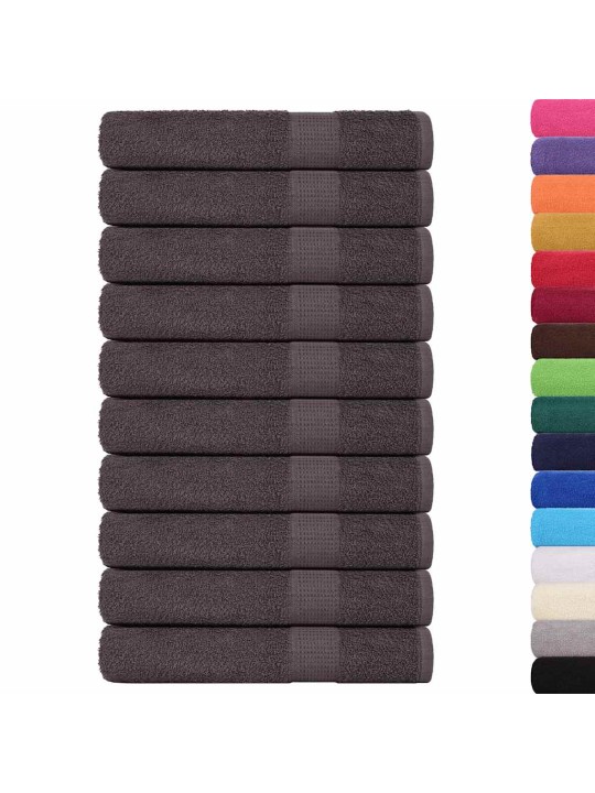 Ručníky 25 ks antracitová 100x200 cm 360 g/m² 100% bavlna