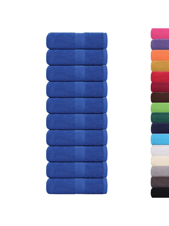Ručníky na ruce 10 ks modrá 30x30cm 360 g/m² 100% bavlna