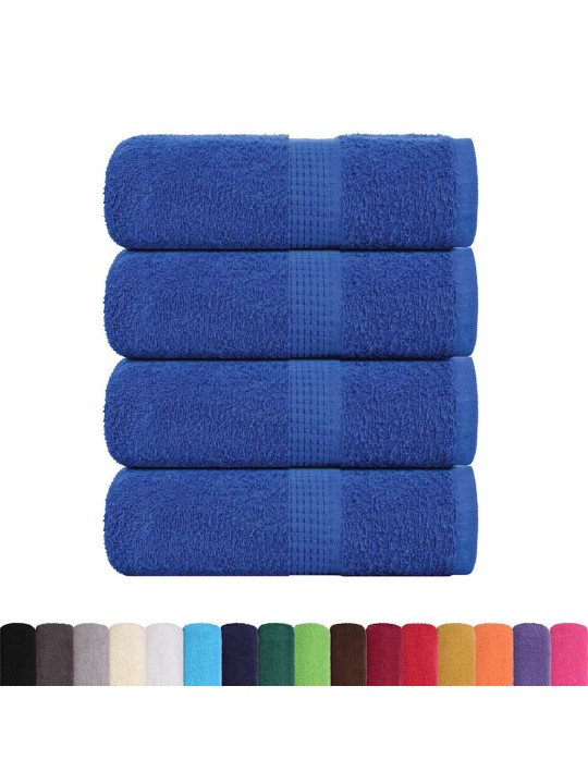 Ručníky pro hosty 4 ks modrá 30x50 cm 360 g/m² 100% bavlna