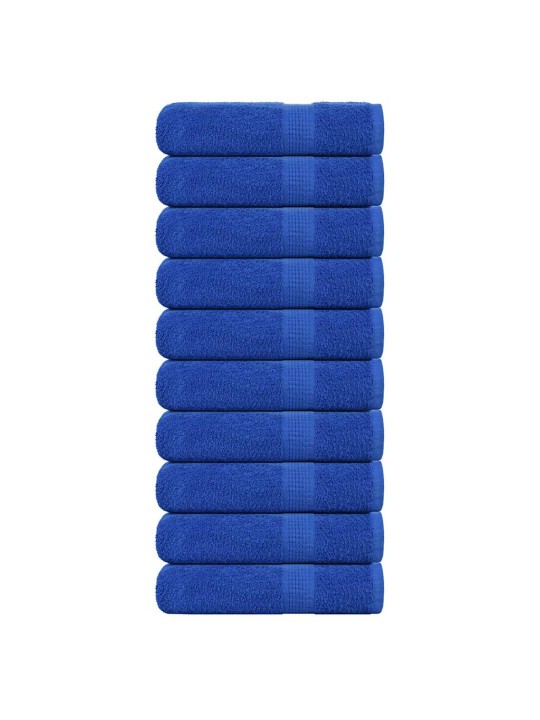 Koupelových osušek 10 ks modrá 100x150 cm 360 g/m² 100% bavlna
