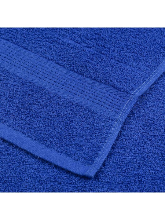 Ručníky 10 ks modrá 100x200 cm 360 g/m² 100% bavlna