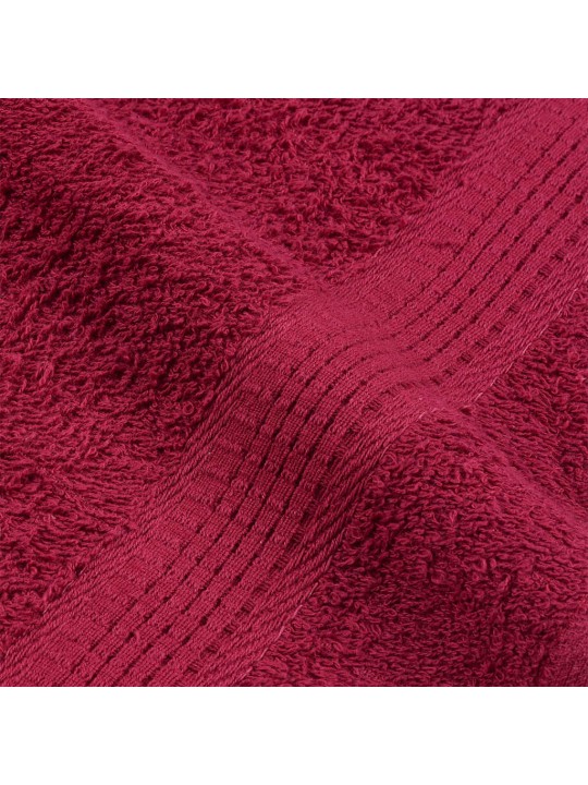 Ručníky do sauny 4 ks bordó 80x200cm 360 g/m² 100% bavlna
