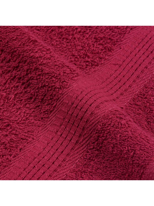 Ručníky do sauny 10 ks bordó 80x200cm 360 g/m² 100% bavlna