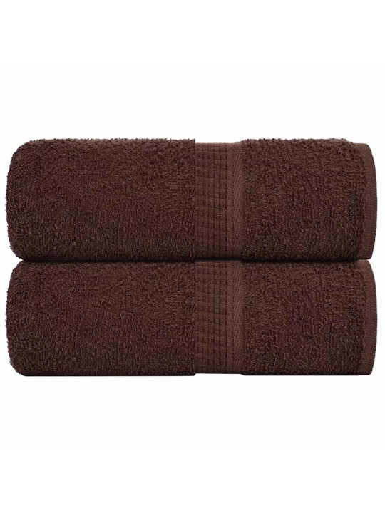 Ručníky na ruce 2ks hnědé 30x30cm 360 g/m² 100% bavlna