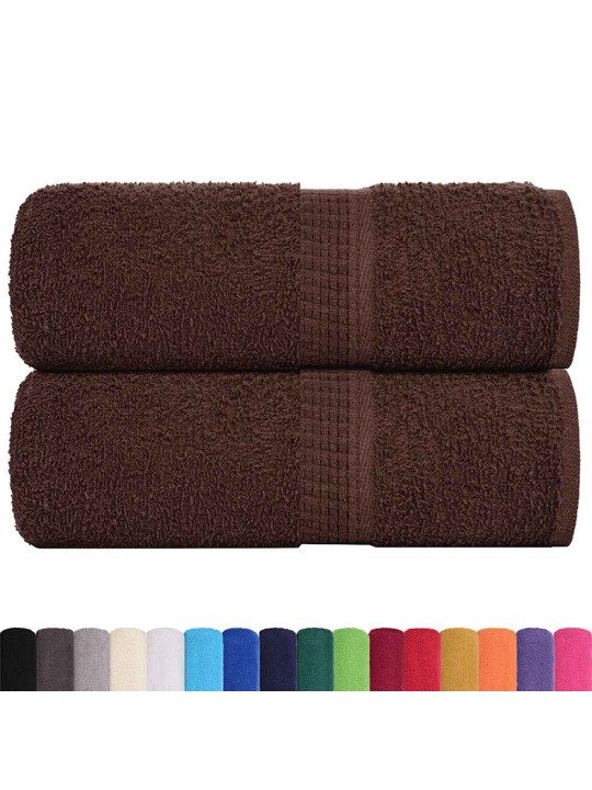 Ručníky na ruce 2ks hnědé 30x30cm 360 g/m² 100% bavlna