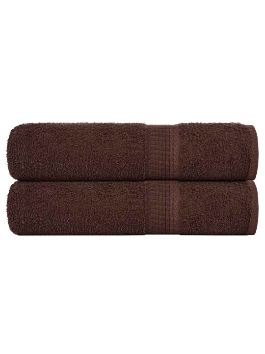 Sprchové ručníky 2 ks hnědé 70x140 cm 360 g/m² 100% bavlna