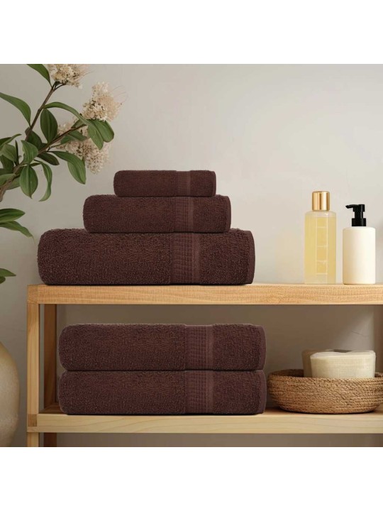 Sprchové ručníky 2 ks hnědé 70x140 cm 360 g/m² 100% bavlna