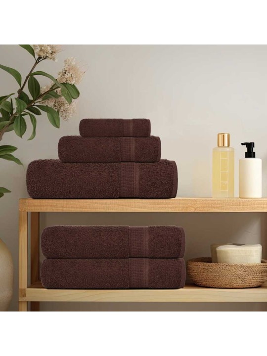 Sprchové ručníky 4 ks hnědé 70x140 cm 360 g/m² 100% bavlna