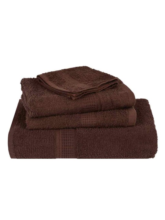 Sprchové ručníky 4 ks hnědé 70x140 cm 360 g/m² 100% bavlna