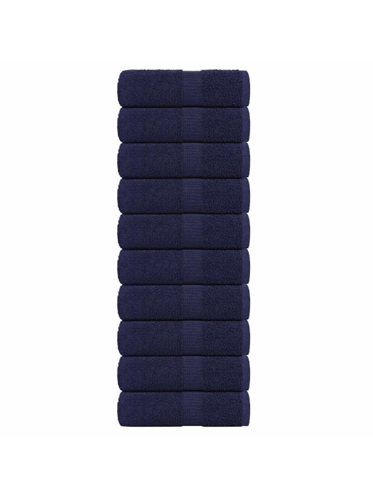 Ručníky na ruce 10 ks námořnická modrá 30x30cm 360 g/m²