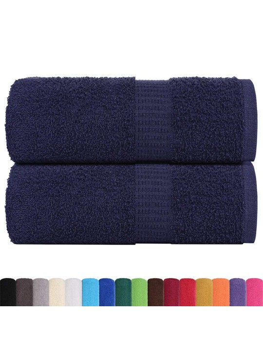 Ručníky pro hosty 2 ks námořnická modrá 30x50 cm 360 g/m²