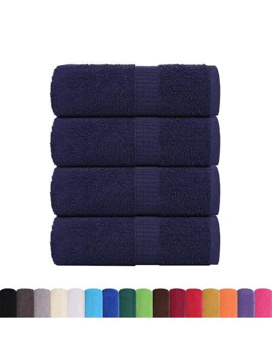 Ručníky pro hosty 4 ks námořnická modrá 30x50 cm 360 g/m²
