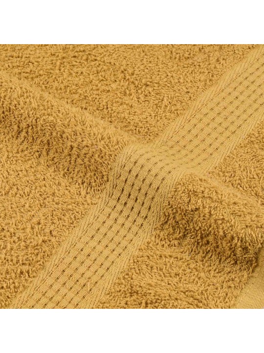 Ručníky na ruce 2 ks zlaté 30x30 cm 360 g/m² 100% bavlna