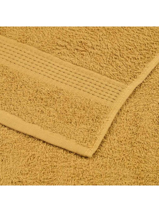 Ručníky na ruce 4 ks zlaté 30x30 cm 360 g/m² 100% bavlna