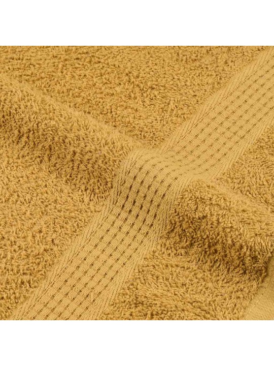 Ručníky pro hosty 4 ks zlaté 30x50 cm 360 g/m² 100% bavlna