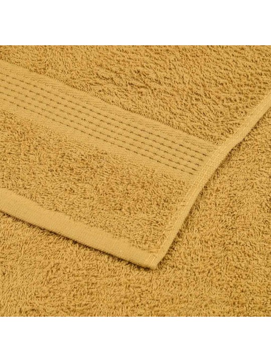 Koupelových osušek 2 ks zlaté 100x150 cm 360 g/m² 100% bavlna