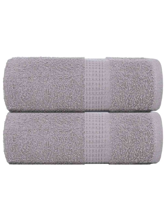 Ručníky na ruce 2 ks šedé 30x30 cm 360 g/m² 100% bavlna