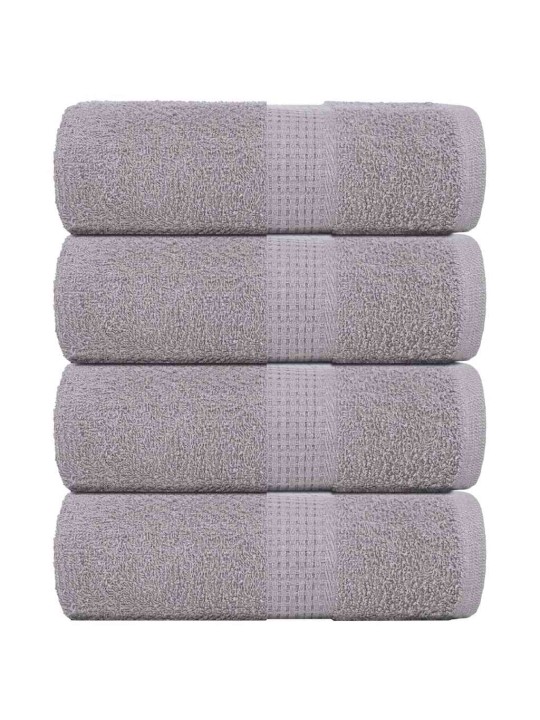 Ručníky na ruce 4 ks šedé 30x30 cm 360 g/m² 100% bavlna