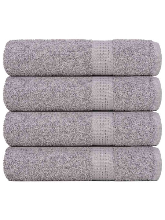 Sprchové ručníky 4 ks šedé 70x140 cm 360 g/m² 100% bavlna
