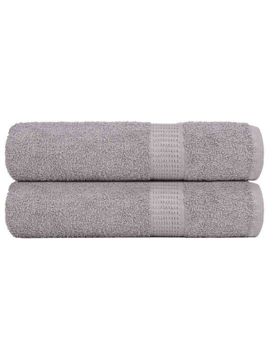 Koupelových osušek 2 ks šedé 100x150 cm 360 g/m² 100% bavlna