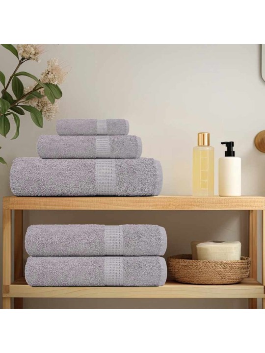 Koupelových osušek 4 ks šedé 100x150 cm 360 g/m² 100% bavlna