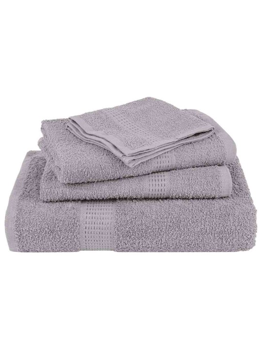 Koupelových osušek 4 ks šedé 100x150 cm 360 g/m² 100% bavlna
