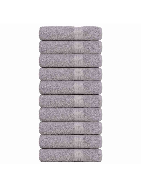 Koupelových osušek 10 ks šedé 100x150 cm 360 g/m² 100% bavlna