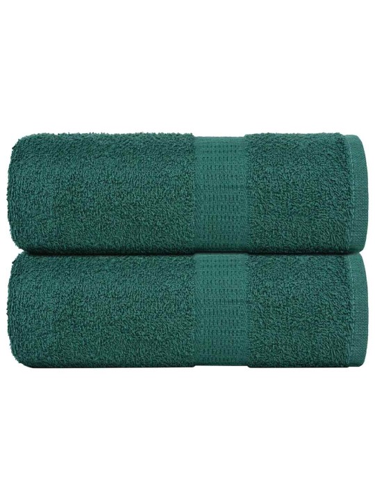 Ručníky pro hosty 2 ks zelená 30x50 cm 360 g/m² 100% bavlna