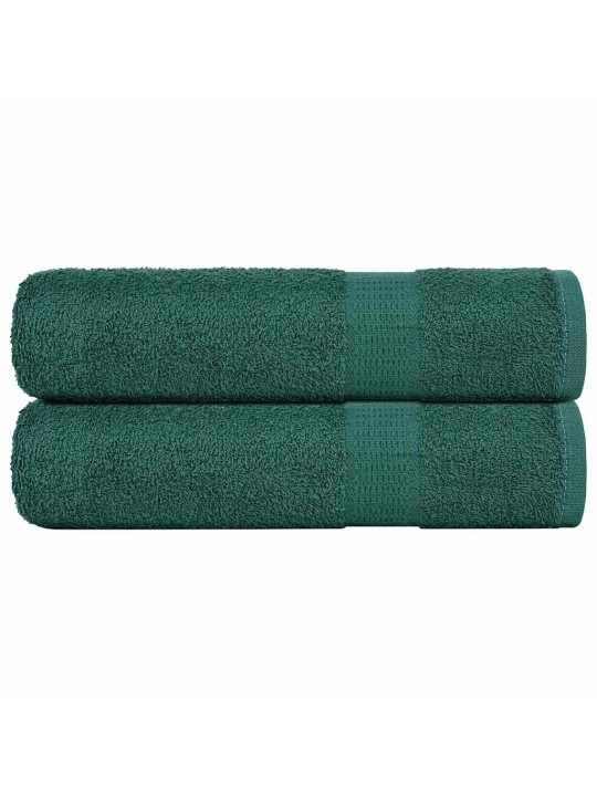 Sprchové ručníky 2 ks zelená 70x140 cm 360 g/m² 100% bavlna
