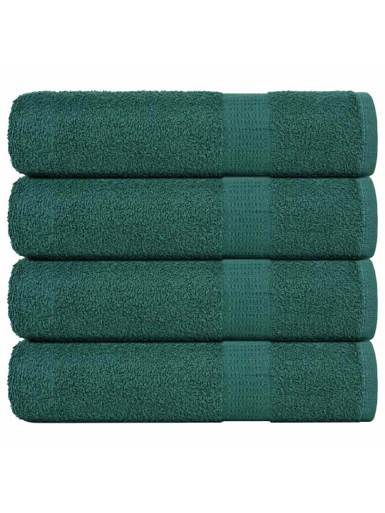 Koupelových osušek 4 ks zelená 100x150 cm 360 g/m² 100% bavlna