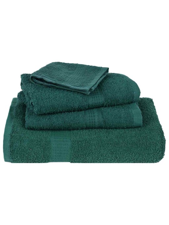 Koupelových osušek 4 ks zelená 100x150 cm 360 g/m² 100% bavlna