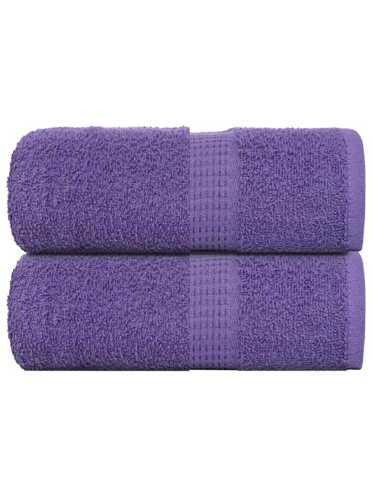 Ručníky na ruce 2ks fialová 30x30cm 360 g/m² 100% bavlna