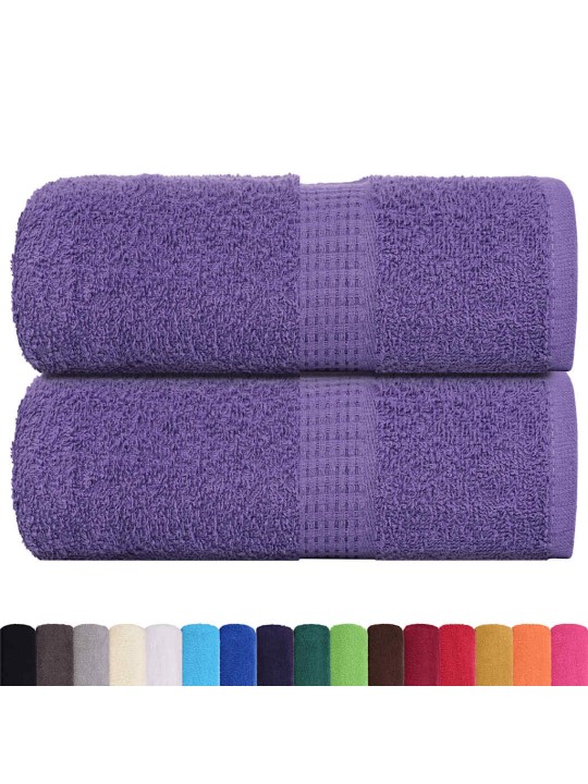 Ručníky na ruce 2ks fialová 30x30cm 360 g/m² 100% bavlna