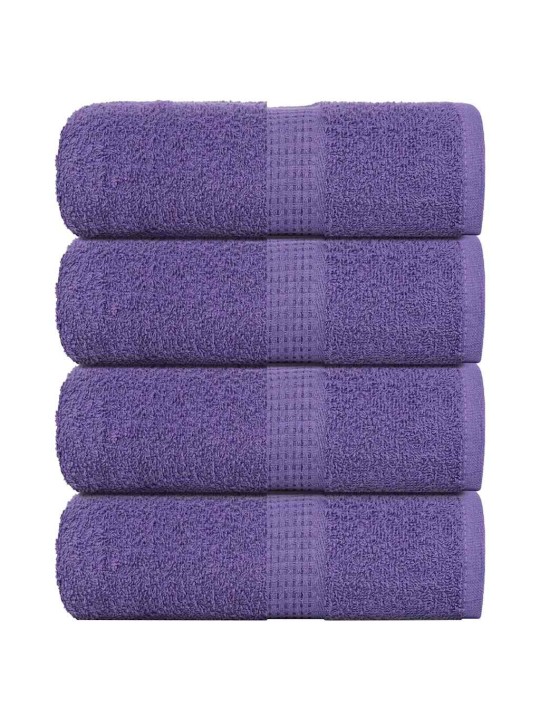 Ručníky na ruce 4 ks fialová 30x30cm 360 g/m² 100% bavlna