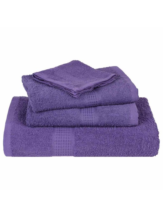 Ručníky na ruce 10 ks fialová 30x30cm 360 g/m² 100% bavlna