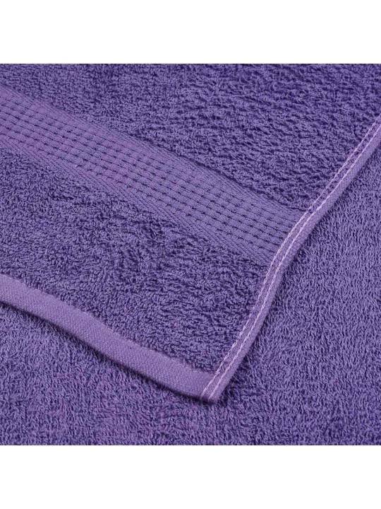 Ručníky pro hosty 10 ks fialová 30x50 cm 360 g/m² 100% bavlna