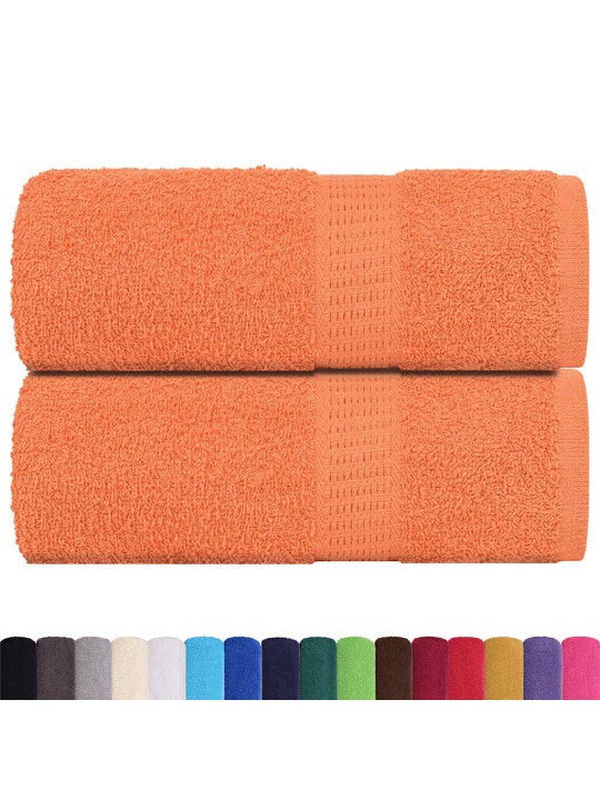 Ručníky na ruce 2ks oranžové 30x30cm 360 g/m² 100% bavlna