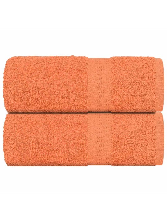 Ručníky pro hosty 2 ks oranžové 30x50 cm 360 g/m² 100% bavlna